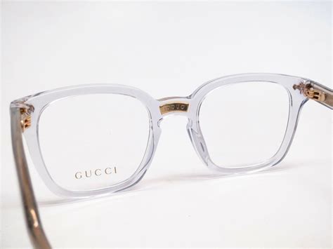 gucci transparent eyeglasses.